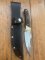 MAFFI SYDNEY AUSTRALIA Wood Handled Fixed Blade Knife With Sheath