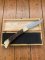 Puma Knife: Puma 1980 Emperor 915 Folding Knife with Stag Antler Handle in Nice Wooden Box