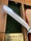 Puma Knife: Puma Original 1987 SEA HUNTER 17 6363 in Original Sheath and Matching Wooden Box