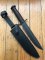 Kizlyar Knife: Kizlyar Original DV2 Military Knife with Stacked Leather Handle and Leather Sheath #3340