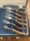 ASHBERRY Sheffield England 1930's-50's 12 Piece Stag Handled Knife & Fork Set.
