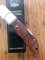 Puma Knife: Rare Puma THUYA Folding Knife with Root Wood Handle in original Black Box