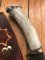Ken Richardson Custom Handmade 5.5" Drop Point Blade Hunting Knife with Deer Antler Handle & Custom Sheath