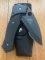 KNIGHT'S ARMAMENT SK-02 Large Black Part Serrated Folding Knife with Black Pouch