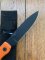 Ontario Ranger SHIV Knife with Orange Micarta Handle and Black Nylon Belt Sheath