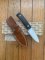 LionSTEEL Italy. Model M4 GBK Black G10 Handle with Leather Sheath