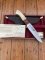 Mackrill Custom Knives 1994 No.6 SCI Limited edition Red Ivory & Giraffe Bone Handle #31-100