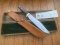 Puma Knife: Early 1980's Puma Big Big Bowie knife with Wooden Handle in original Wooden Box