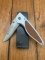 Puma Knife: Puma 2002 Handic Linerlock Black & Wood Frame Folding Knife
