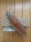 LionSTEEL Italy. Model B40 CVG Green Canvas Micarta Handle with Leather Sheath