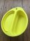 Collapsible Food Grade Silicone Compact Dog Food Bowl or Water Bowl in Yellow