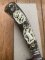 German Knife: 1970'-80's  Integral Jagdnicker Knife with Carved Stag Handle & Sheath