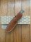 LionSTEEL Italy. Model M5 CVG-2 Green Canvas Micarta Handle with Leather Sheath