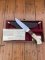 Mackrill Custom Knives 1994 No.6 SCI Limited edition Red Ivory & Giraffe Bone Handle #31-100