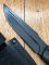 Kizlyar Knife: Kizlyar Original  Orlan-2 Military Knife with Elastron Rubberised Handle and Leather Sheath