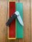 Puma Knife: Puma Original 1979 4 Star Folding Lock Blade Knife with Black Ebony Micarta Handle in Original Box #13971