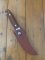 German Made Buck Creek Upswept Blade Skinning Knife with leather Sheath