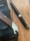 Puma Knife: Puma 1992 SATELLITE Folding Knife & SHEAFFER Pen Gentlemen's Set with Leather Pouch