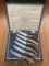 ASHBERRY Sheffield England 1930's-50's 12 Piece Stag Handled Knife & Fork Set.
