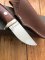 Small Japanese Custom Made Drop Point Hunter with Thuya Wood Handle