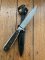 Puma Knife: Pre-64 'USED' 3596 GNICKER Knife with Stag Handle In Original Forest Green Sheath