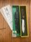 Puma Knife: Puma 1984 ForsterNicker Knife with Stag Handle & Green & Yellow Box #40482