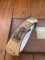Puma Knife: Limited Edition 1983 715 4 Star Spirit of Massachusetts Scrimshawed Handle in Wooden Presentation Box