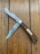 Puma Knife: Puma Original Rare 1979 Gelder Twin Blade Knife with Tools and Jacaranda Handle #24972