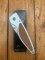 Puma Knife: Puma 2002 Handic Linerlock Brushed Silver & Wood Frame Folding Knife