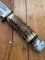 EC Solingen Germany Big 8" Blade Scout Bowie Knife with Stag Handle & Leather Sheath