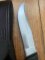 Toledo Australian Made Vintage Bowie Knife in Black Leather Flap Over Sheath