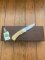 Puma Knife: Puma Original Scrimshawed Puma Roe Deer 4 Star Folding Lock Blade Knife with Presentation Box