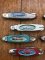 Collection of 8 Franklin Mint Cars of the Fifties Pocket Knives