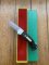Puma Knife: Puma Original 1979 4 Star Folding Lock Blade Knife with Black Ebony Micarta Handle in Original Box #13971