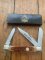 Puma Knife: Puma Stockman Folding Knife with Jigged Red/Brown Bone Handle