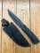 Kizlyar Knife: Kizlyar Original  Orlan-2 Military Knife with Elastron Rubberised Handle and Leather Sheath