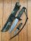 Nieto older Spanish Premium Hunting Bowie Knife Twin Set and Sheath