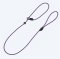 Dog Lead: English Field Trial Pro Slip Lead, 5mm thick, 1.2m long in Purple