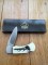 Puma Knife: Puma 4 Star Mini Folding Lock Knife with Scrimshaw Style Fishing Scene Handle