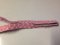 Lanyard: Pink Leather Braided Flat Single Whistle Lanyard