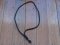 Lanyard: Black Leather Braided Rounded Single Whistle Lanyard