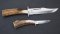 Silver Stag Crown Series Guide Two Knife Combo with Stag Antler Handle