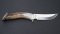 Silver Stag Crown Series Mountain Edge Knife with Stag Antler Handle