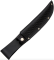 Knife Sheath: Black Leather Sheath - 6 inches