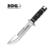 SOG Vintage Original CREED CD-01 Large Silver Blade Hunting Knife with Black Leather Sheath