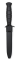 GLOCK Original Austrian Made Black Straight Edge Field Knife with Polymer Scabbard