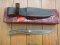 Muela Knife: Muela CI12A Knife with Stag Handle, Sheath and Box