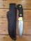 Puma Knife: Puma 4 Star Fixed Blade Nicker Knife with Grenadil wood Handle