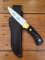 Puma Knife: Puma 4 Star Fixed Blade Nicker Knife with Grenadil wood Handle