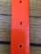 SOS Blaze Orange Dog Collar 2.5cm Wide 65cm with Black Buckle